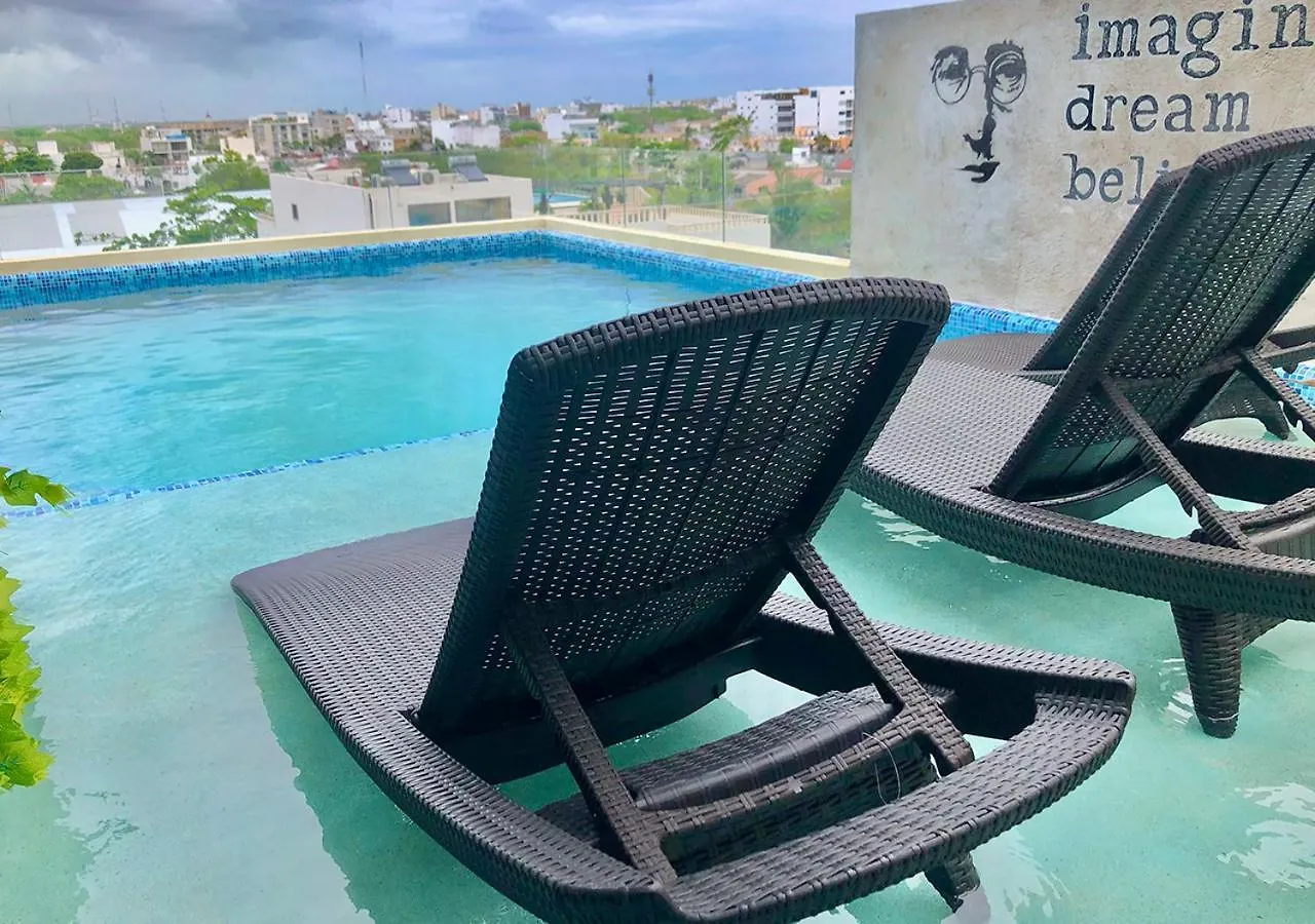 Vintage And Modern Studio Con Alberca En Rooftop Believe بلايا ديل كارمن 0*,  المكسيك